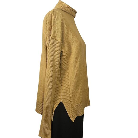 Tahari Yellow Mock Neck Sweater Size Small - Picture 5 of 5